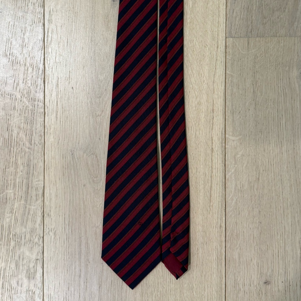 Gucci Red and Black Striped Tie